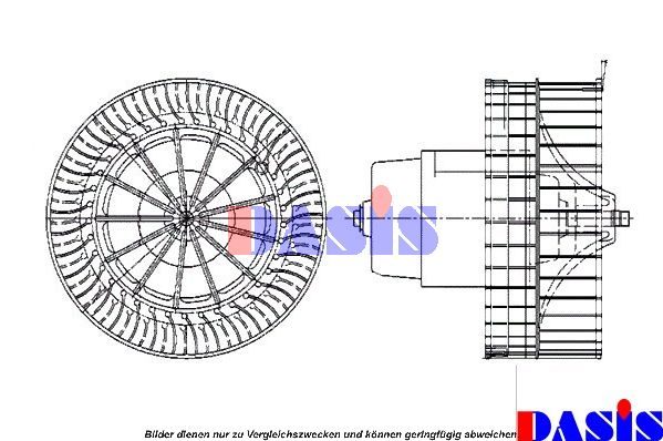 AKS DASIS Вентилятор салона 741300N